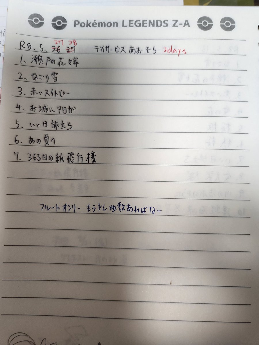 beni_Alt's tweet photo. リアル職場での慰問ライブ2days
完走！
これで、春の慰問ツアー完走です！
セトリ置いときます！
2daysはフルート1本！ https://t.co/XKQEVpQXNC