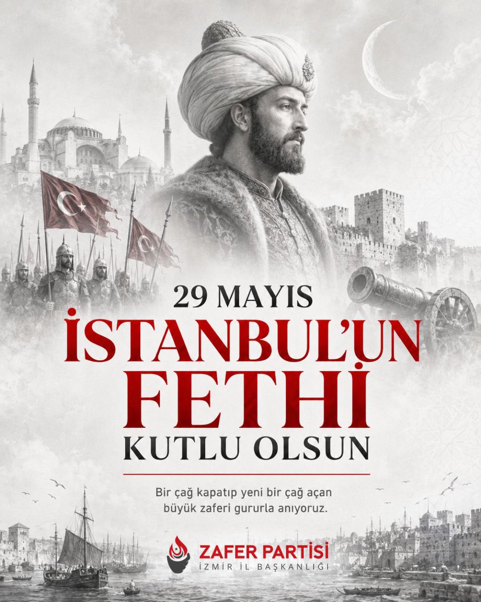 MSBezircilioglu's tweet photo. Elde sensin, dilde sen..

Gönüldesin, baştasın..

Fatih’in İstanbul’u fethettiği yaştasın..

29.05.1453 -29.05.2026 https://t.co/soXqvZI0vS