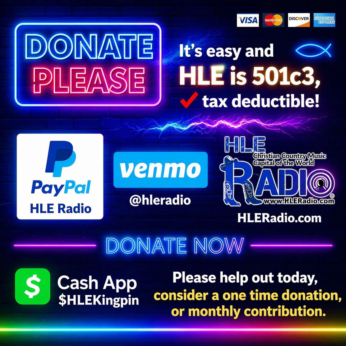 HLERadio's tweet photo. Our ministry depends on your donations and monthly support to stay alive! Donate at https://t.co/aJVVeKUmec https://t.co/T2hbGgmrZX