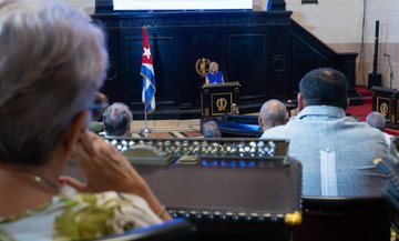 EloylvarezMart1's tweet photo. Nuestra fuerte y rotunda denuncia a las amenazas
y agresiones del gobierno de #EEUU, expuestas en la Audiencia Parlamentaria de la @AsambleaCuba  porque #LaPatriaSeDefiende 
#IndustriasCuba 
#RaúlEsRaúl https://t.co/SAuMO1BjOL