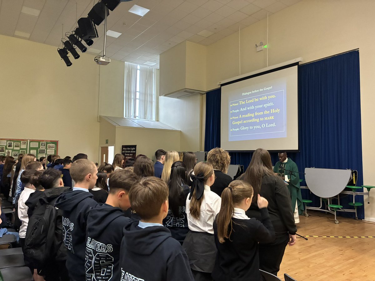 StAndrewsHS's tweet photo. Thank you to Fr Igwe for celebrating our Primary 7 Mass of Welcome today. 🙏 https://t.co/KfOi8wBzFA