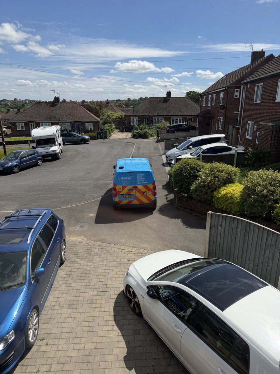 elvdub's tweet photo. @BritishGasHelp nice parking by one of your engineers today https://t.co/mzITE36ELV