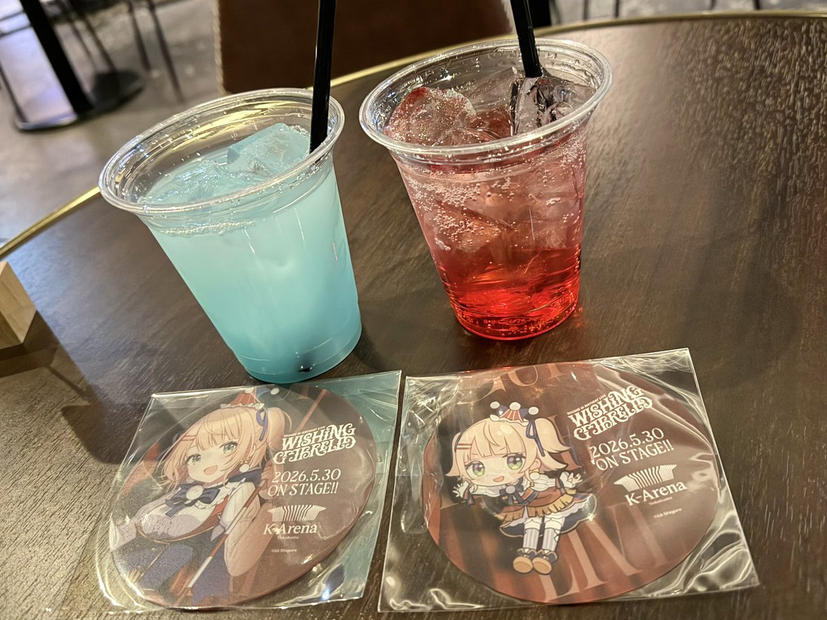 _mino_y's tweet photo. 前乗りでArena Bar7にてコラボドリンク！
21時過ぎという時間も相まって落ち着いてゆっくりできてよかった〜
#しぐれういライブ2026 https://t.co/kqxjxKNBVk