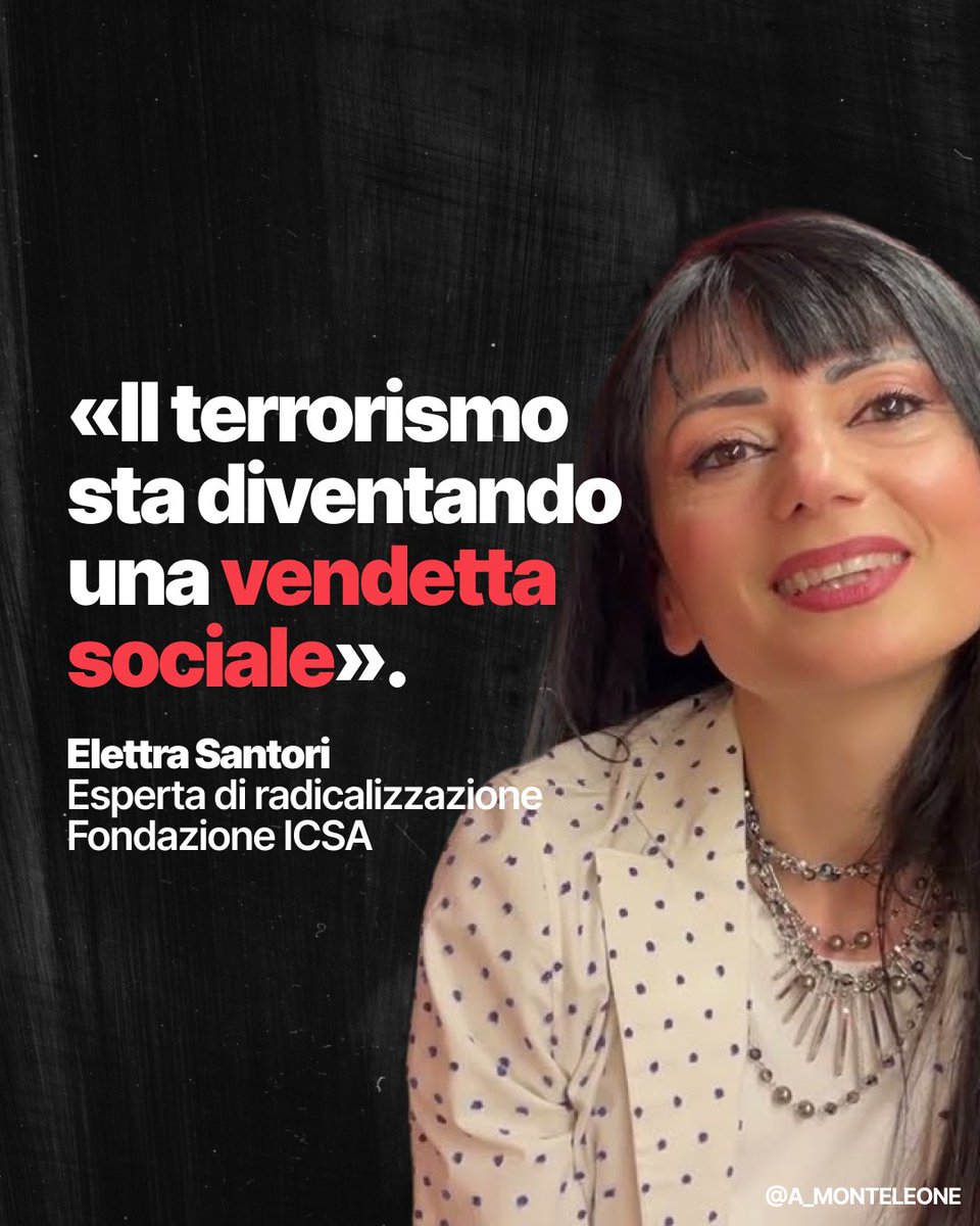 a_monteleone's tweet photo. «Il terrorismo sta diventando una vendetta sociale».

Sono le parole di Elettra Santori, esperta di radicalizzazione per la fondazione ICSA (Intelligence Culture and Strategic Analysis), e fotografano con precisione un tema che considero allarmante e preminente: qualcuno, dentro e fuori i nostri confini, vuole distruggere la nostra civiltà.

Badate: non parlo di bombe, attentati, kalashnikov nel Bataclan o “Je suis Charlie”. Chi controlla le reti mediatiche, chi compra giornalisti trasformandoli in ancelle del terrorismo antioccidentalista, chi fa la guerra al sistema di diritti e libertà che abbiamo costruito nel tempo, ha capito che le bombe di disinformazione e propaganda sono più efficaci di quelle allo zolfo.

Ed è così che nelle carceri minorili, dove una quota significativa di ragazzi di seconda generazione sconta la propria pena, la devozione religiosa (legittima in sé) tramuta in fanatismo. 

Se in passato il jihadismo si alimentava attraverso l'indottrinamento dei testi sacri, nelle moschee, in ambienti dove uomini adulti e addestrati potevano poi imbracciare le armi e seminare terrore contro ogni "infedele", oggi il quadro è diverso: i nuovi focolai dell'estremismo sono le carceri. E l'obiettivo non sono più i futuri miliziani, ma la massa di giovani sperduti, isolati, in cerca di riscatto, quindi facilmente manipolabili.

L'odio verso Israele, il revisionismo, il grande senso di colpa occidentale alimentato da un relativismo culturale che accetta qualunque cosa in nome dell'"inclusione": tutto questo è solo la punta dell'iceberg di un sistema che punta ad annullarci attraverso la guerra culturale. È questa la nuova, e sempre più complessa, grammatica del terrore. 

Non è complottismo, non è fanatismo, non è islamofobia né razzismo. È difesa di ciò che di più prezioso custodisce la nostra civiltà: la libertà.
