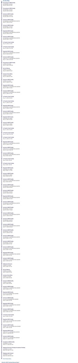 MichaelAhlers's tweet photo. Dear @USPS, you've been sending my package up and down and all around the East Coast for months. I've called your customer service and consumer affairs departments a half dozen times. Nobody seems to be able to get this sent to my home in Colorado. Can you help me, please? 🙏 https://t.co/g6JsT915QB