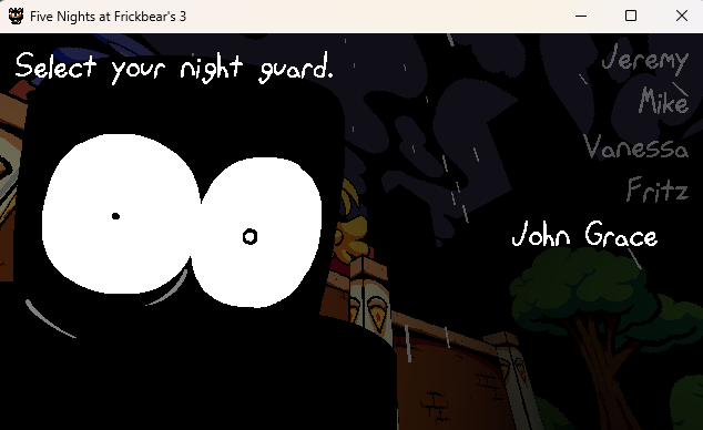 Lapapsbean's tweet photo. I've put John Grace to work at a pizzeria. (Next victim: miss bloomie form fpe) #grace #johngrace #fivenightsatfrickbears3 https://t.co/lr6VZt4cP7