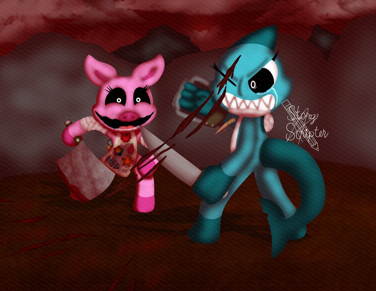 StoryScripter's tweet photo. Hungry Hog, The Butcher in Pink (A Starved Eggman Variant for Picky)

#smilingcritters #Smilingcitters #smilingcritterAU #PoppyPlaytime #PickyPiggy #maggiemako https://t.co/fai7sF7wKJ