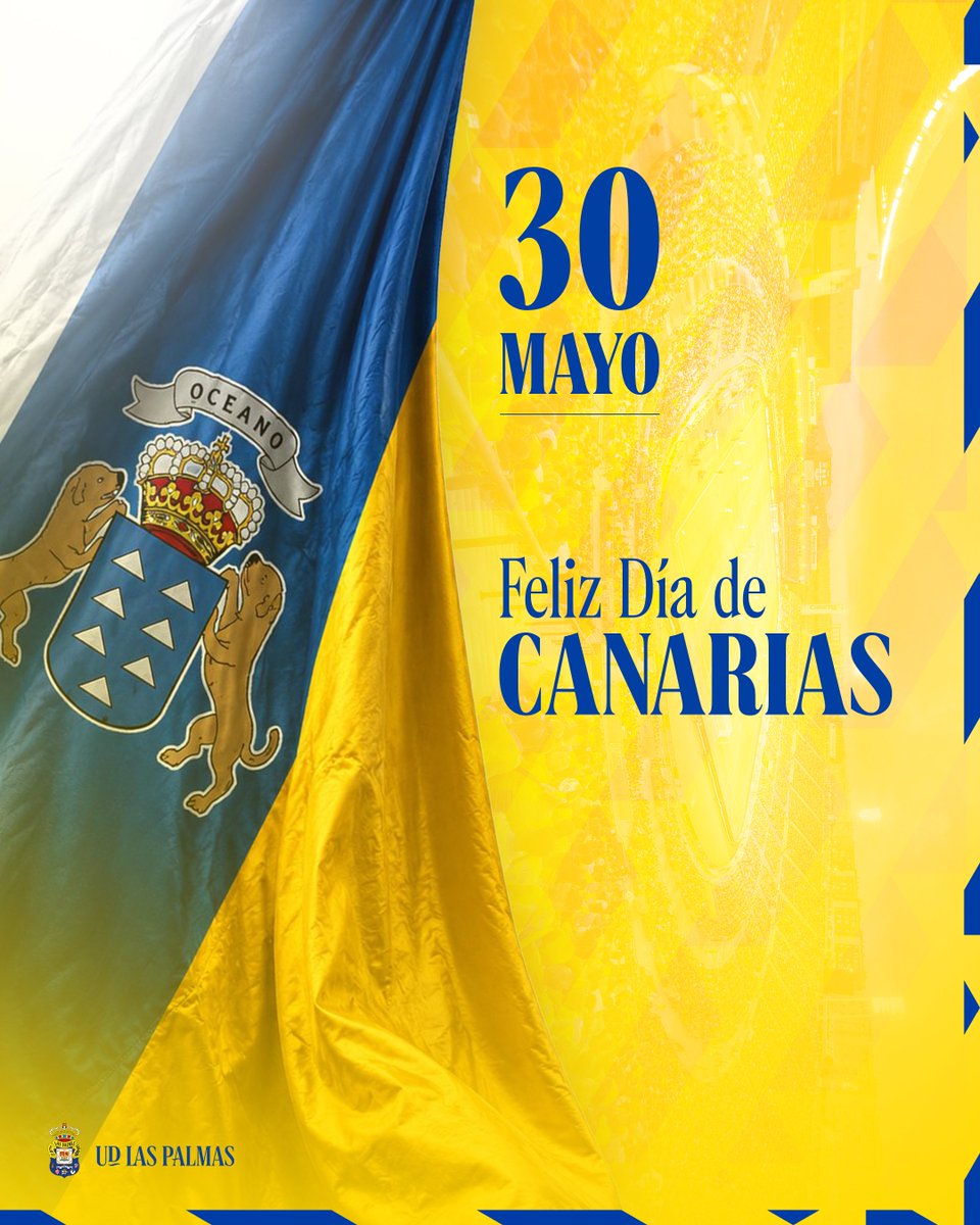 UDLP_Oficial's tweet photo. 👋🏼 ¡Buenos días, afición! 

 🇮🇨 ¡Feliz #DíaDeCanarias! 🇮🇨

#SeremosMásUnión #LaUniónHaceLasPalmas https://t.co/OqiqgTADsu