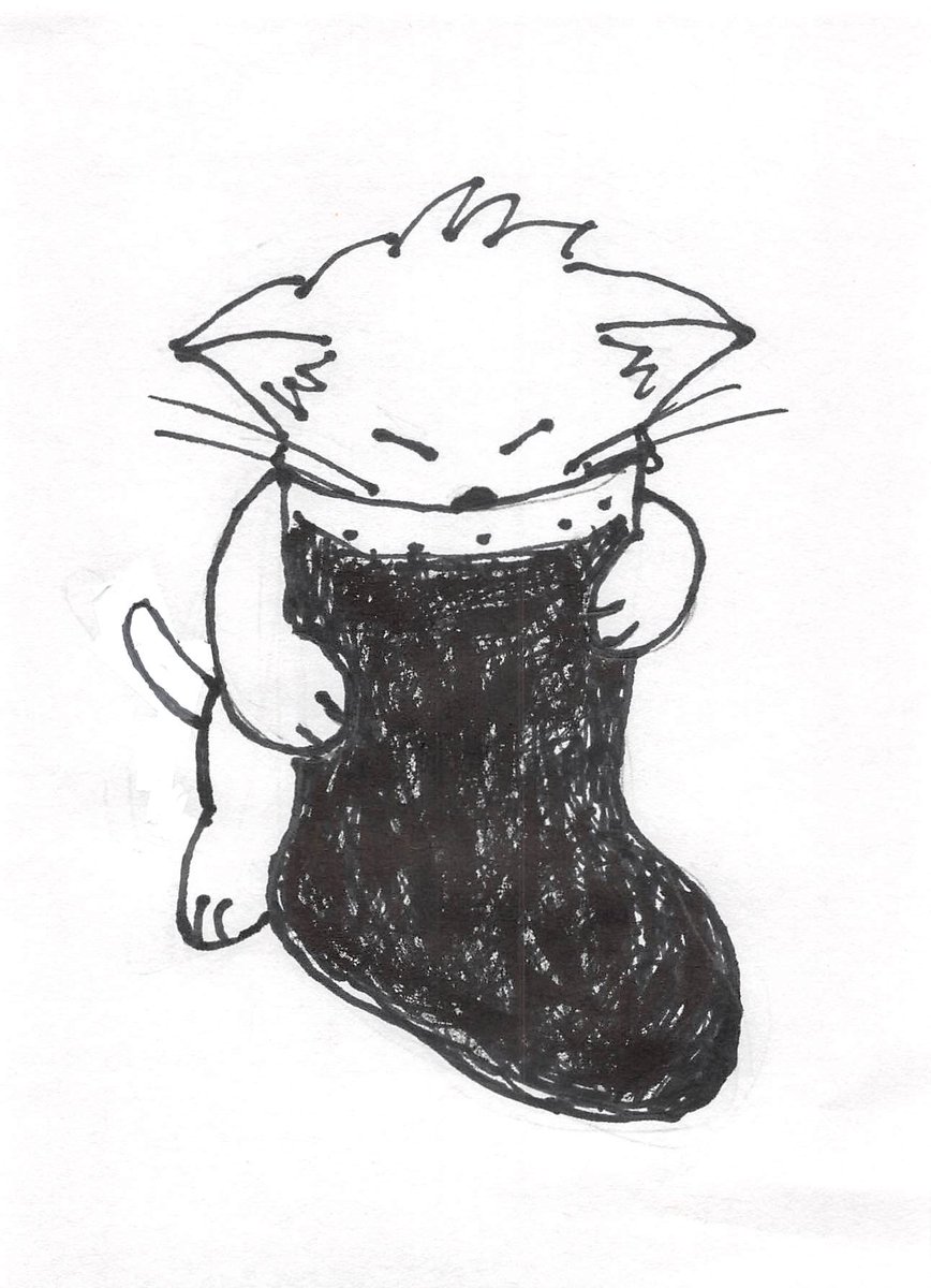 Co3Taro's tweet photo. 「長靴を履いた猫」ってのは
「長靴を履いてる猫」じゃないのか？
「長靴を履かされた猫」なのか？
てなことを考えてたら
「長靴に吐いてる猫」が頭から離れなくなり
「長靴を履いた猫」は現在完了形だけど
「長靴に吐いた猫」は過去形だよなあ‥
てなことを考え始めて眠くなった https://t.co/GReKe9Hgw2