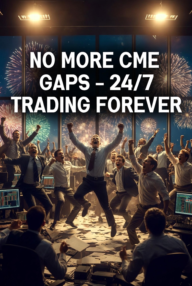 CryptoLifer33's tweet photo. No more CME gaps to focus on!  

Today the CME goes 24/7 for Bitcoin!

I been waiting for this day! https://t.co/mnlgHwnSy5