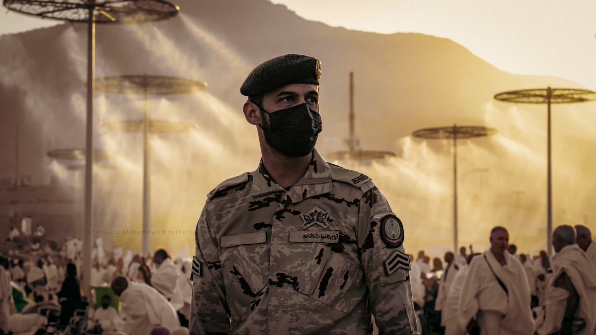 klhaleede's tweet photo. Saudi security forces masterfully balance strict public order with deep humanitarian compassion, ensuring a safe and serene environment for every pilgrim. https://t.co/xhAUYnwYdA