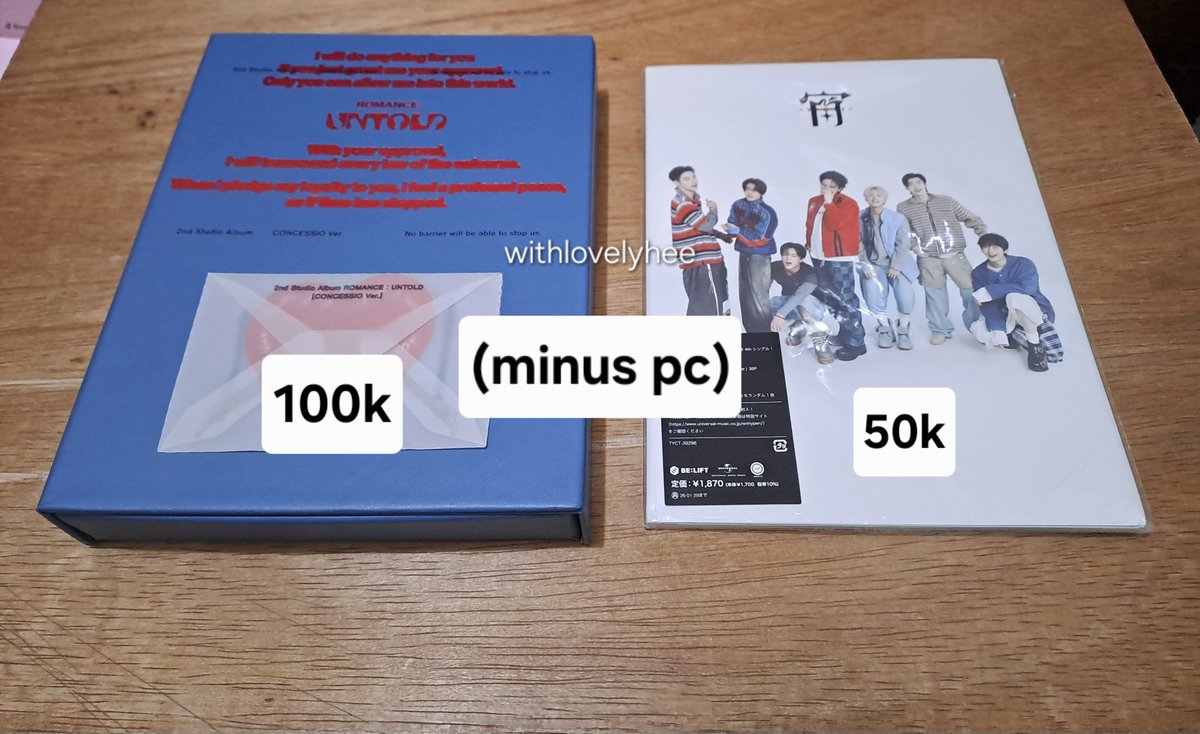 withlovelyhee's tweet photo. #ensell

UPDATE

- mintake 2 pc
- can splitpay
- exc pack
‼️for serious buyer only
🏡 dom jakarta
📩 dm for more detalis https://t.co/1FJgmmFsrO