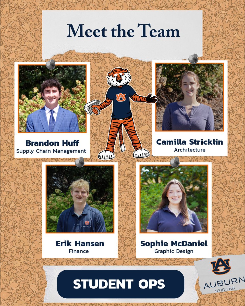 RFIDlab's tweet photo. Meet the Student Ops Team! They are the engine behind everything at the RFID Lab. This team works behind the scenes to keep operations running smoothly. From managing finances, tracking inventory to supporting architectural planning, they ensure the lab stays organized. https://t.co/vdNLRg66B4