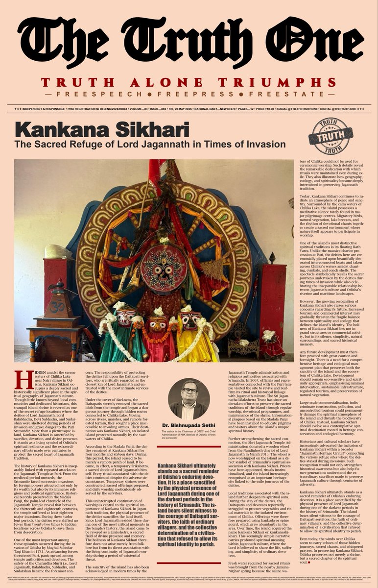 bpsethi's tweet photo. Kankana Sikhari: The Sacred Refuge of Lord Jagannath in Times of Invasion https://t.co/efKe9mPhD5 via @tto_thetruthone https://t.co/csgFwh4YQv