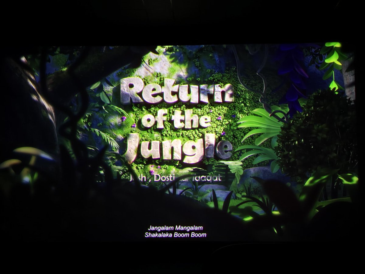 gururajYsawant's tweet photo. Showtime #ReturnOfTheJungle (Hindi)
@PrasadsCinemas Screen 5 https://t.co/Z9ef8krFYd