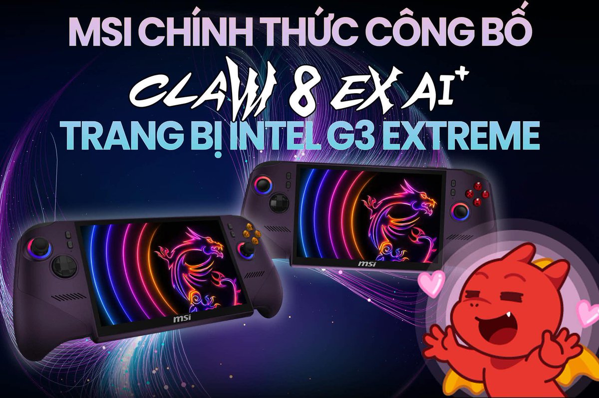 PAX_PC's tweet photo. La future MSI Claw Arc G3 Extreme apparaît juste avant le Computex !

La guerre des consoles portables continue de s’intensifier ! 😅

https://t.co/mSX8gOkSCd https://t.co/xZr1rTtmH6