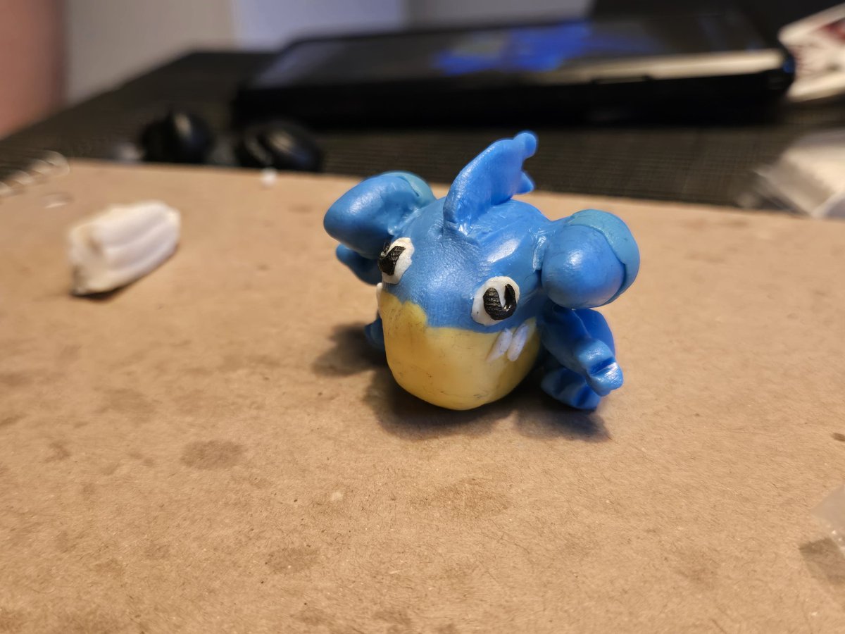 _Remonocha's tweet photo. Some clay art pokemon we did the other night, my jirachi end up breaking while cooking 🥲 https://t.co/3s14lAnMRq
