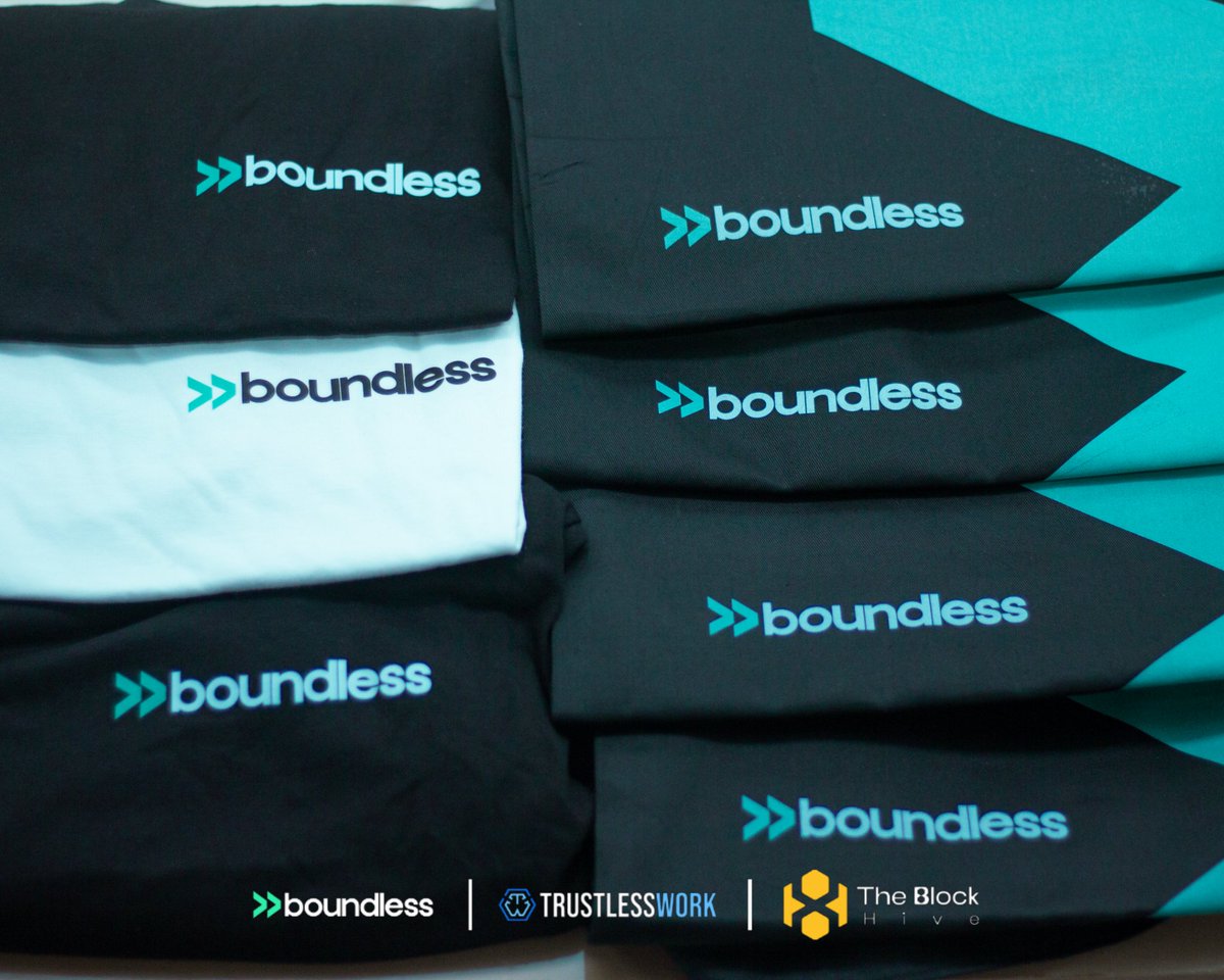 boundless_fi's tweet photo. Swag from our Boundless Showcase 

If you weren't there, you wouldn't understand what you missed! 

Design by @Gedoua_ https://t.co/L3hRWUwHhT