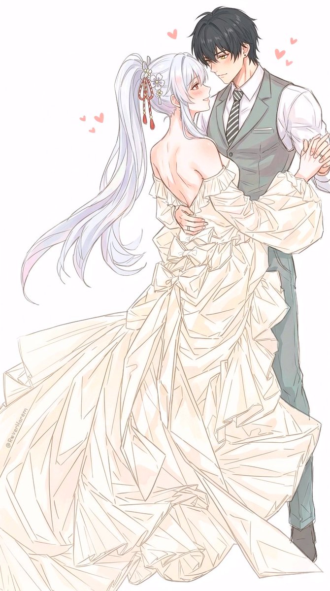 RoverHarem's tweet photo. Holding you close, counting down the days until we hold them 🧸✨

#WutheringWaves #Rover #Hiyuki #Couple #FanArt https://t.co/qtKwwINxXF