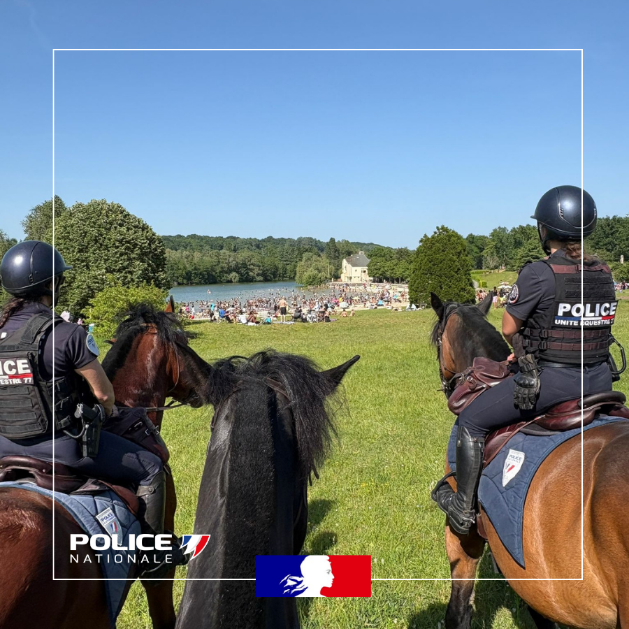 PoliceNat77's tweet photo. #Prévention | Notre brigade🐎veille à votre sécurité aux abords des cours🌊et des bases de loisirs.
Ne vous baignez que dans des zones autorisées et surveillées. Les cours d’eau peuvent être dangereux, même lorsqu’ils paraissent calmes.
Une baignade imprudente peut coûter la vie https://t.co/P2eOaFYa61