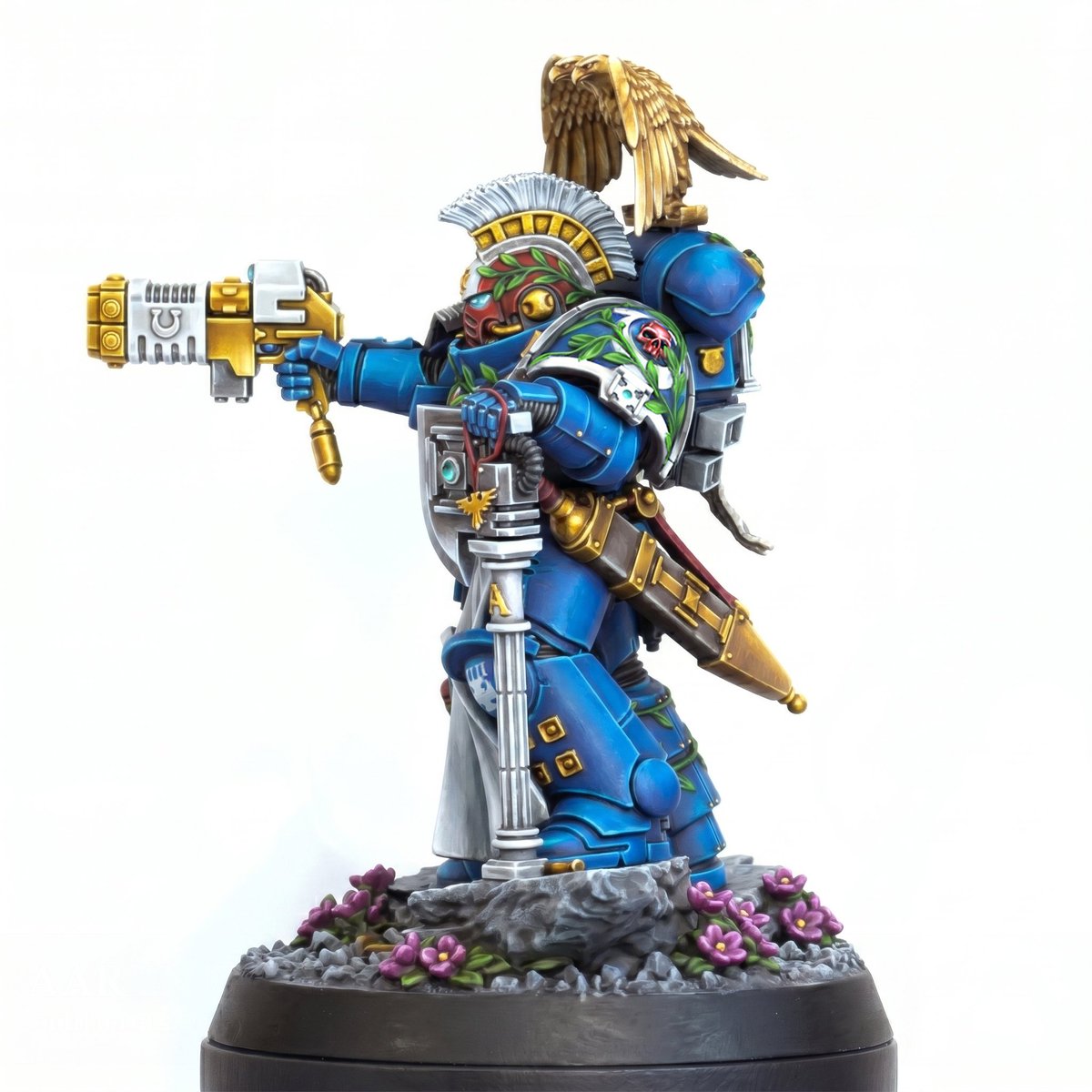 warhammer_50000's tweet photo. I've remade the old veteran's work, making the flowers look more natural! ：）
The overall character texture has improved!
#40k #spacemarines #PrimarisSpaceMarines #wh40k #warhammer40k #Ultramarines #Ultramarine https://t.co/0cZLkDOao2