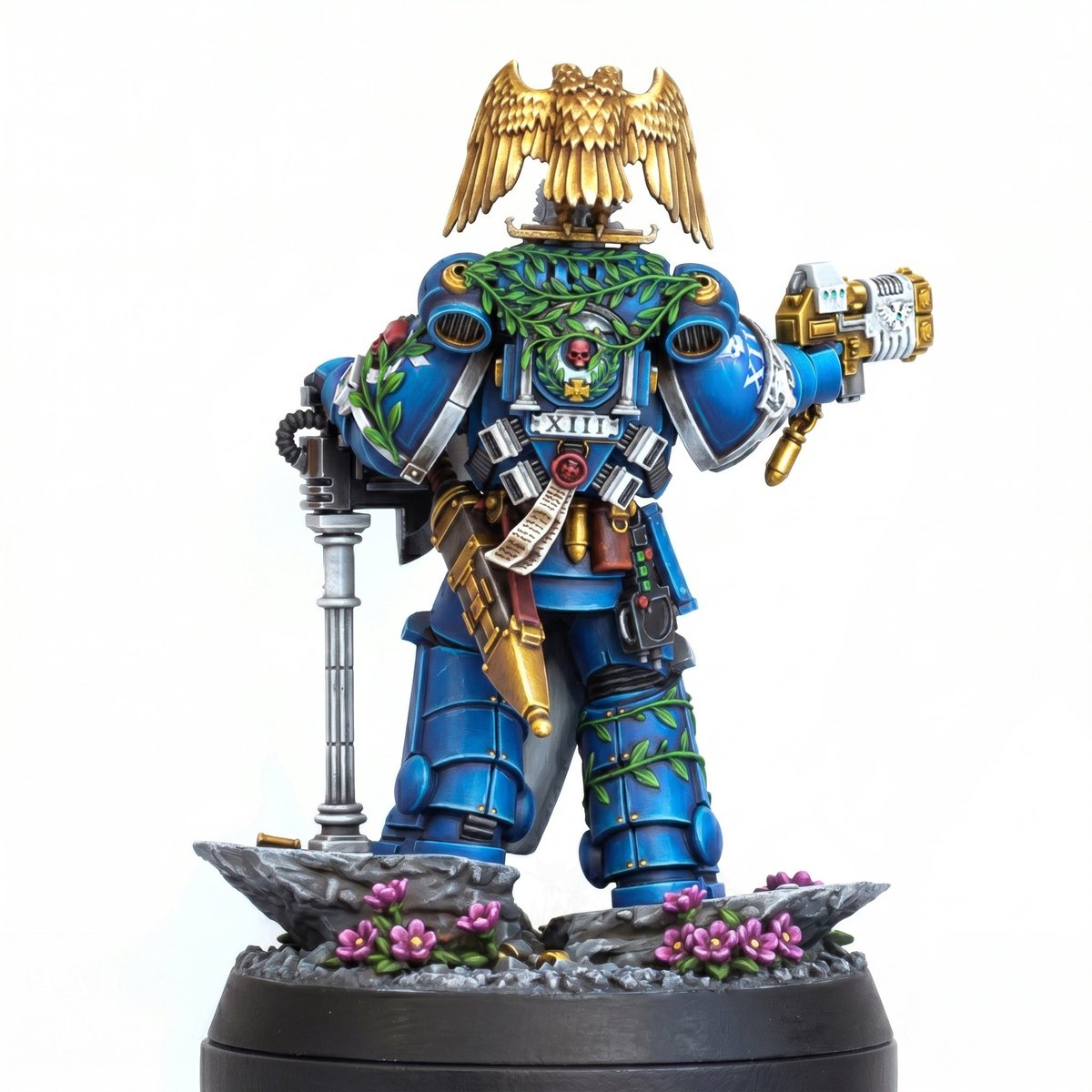 warhammer_50000's tweet photo. I've remade the old veteran's work, making the flowers look more natural! ：）
The overall character texture has improved!
#40k #spacemarines #PrimarisSpaceMarines #wh40k #warhammer40k #Ultramarines #Ultramarine https://t.co/0cZLkDOao2