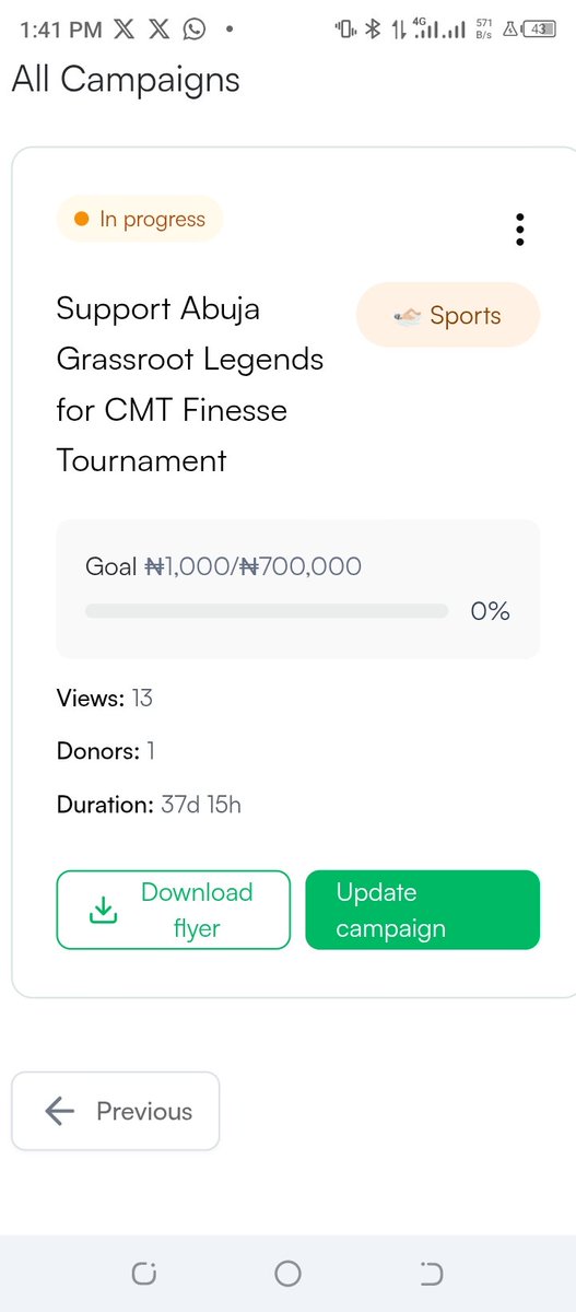 shedytex's tweet photo. @BETFUSE1 Big thank you to the first donor, your support means a lot to us. please we need more hands and support. click the link nothing is too small.  https://t.co/zeQ8qqw84s https://t.co/4c0RguSd5I