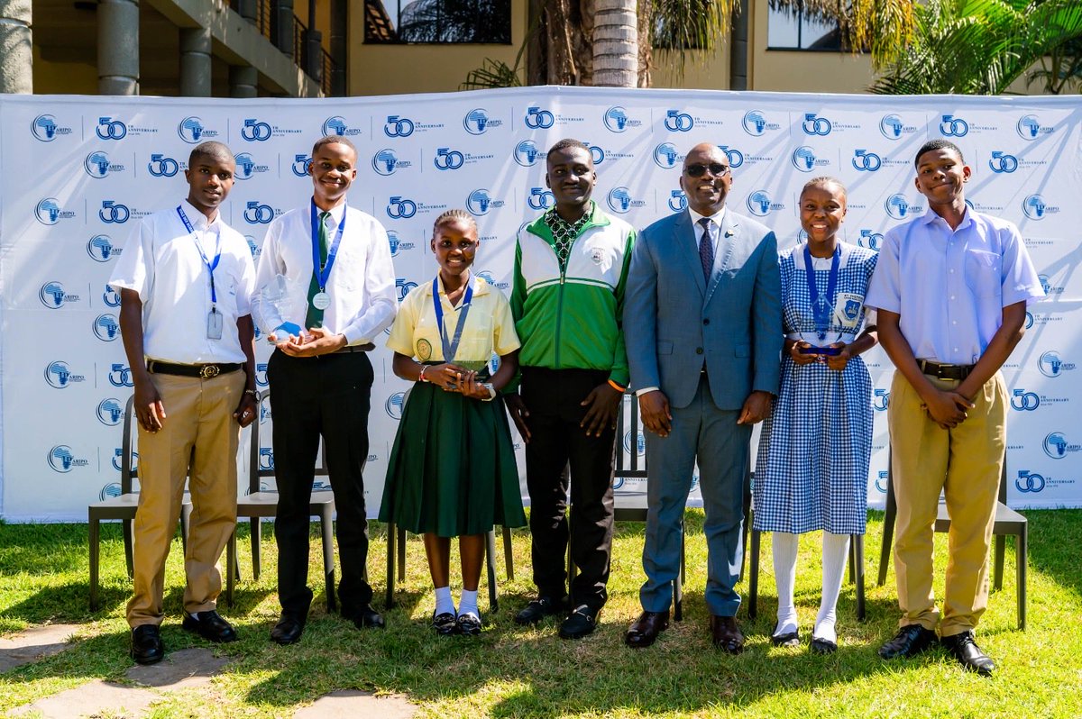 BemanyaT's tweet photo. Today, I had the pleasure of awarding the top three winners of the 4th Regional #IntellectualProperty School Clubs Competition at the @_ARIPO Secretariat in Harare.

Congratulations to Maranatha School from Liberia @IP_Liberia, the overall winner; David Kaunda National STEM Secondary School from Zambia @pacrazambia, first runner-up; and Saint Therese’s Upper Basic School from The Gambia @Gambia_MOJ, second runner-up.

This year’s competition attracted entries from Ghana, The Gambia, Liberia, Rwanda, Tanzania, and Zambia, reflecting the growing momentum of IP education across the ARIPO region.

Since 2022, the IP School Clubs Project has become an important platform for nurturing creativity, innovation, entrepreneurship, and respect for creators’ rights among young people. Participation has grown from 306 students and 36 teachers in 2024 to more than 900 students and 80 teachers by 2026 across nine countries.

I commend all participating students, teachers, and schools, and thank @WIPO and the Ministry of Culture, Sports and Tourism of the Republic of Korea @mcstkorea for their continued support.

#IPEducation #YouthInnovation #CreativeEconomy