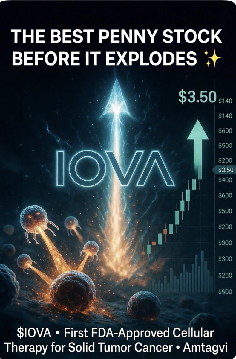StemTech_Cell's tweet photo. #StocksToBuy
Iovance Biotherapeutics ( $IOVA ):
One of the better consensus ratings here. Analysts generally rate it #StrongBuy with average price targets around $8.4–$8.8 (roughly 100%+ upside from ~$4 levels). It’s a biotech with commercial momentum in #cancer therapies. 🏥 https://t.co/UDWM33ODSI