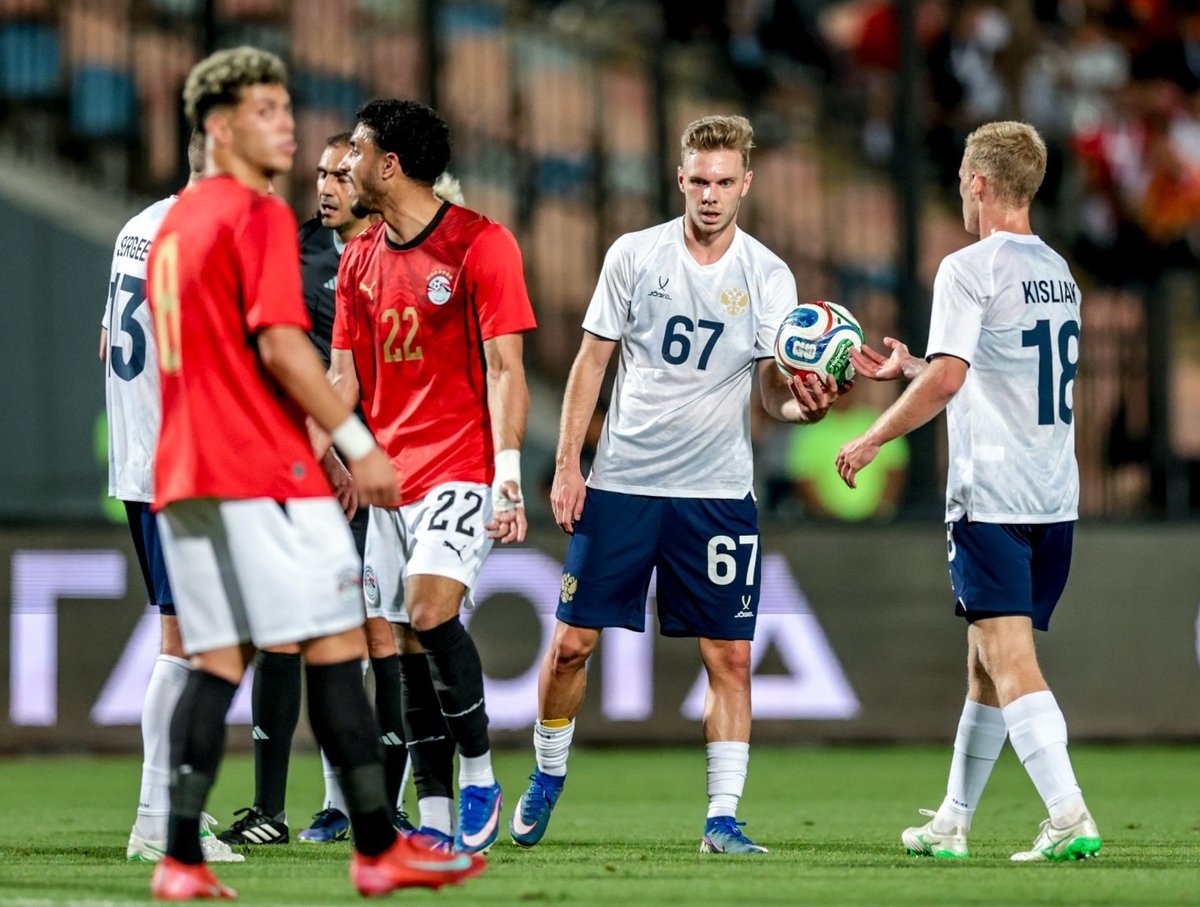 OntourFCSM's tweet photo. 7 - 2904 (11261)
28-05-2026 Egypt 1-0 Russia
Ziko
21:00 International, Cairo, Egypt
New Capital cup 2026
MARMOUSH Omar / GLUSHENKOV Maksim https://t.co/h6IBrfuPZ1
