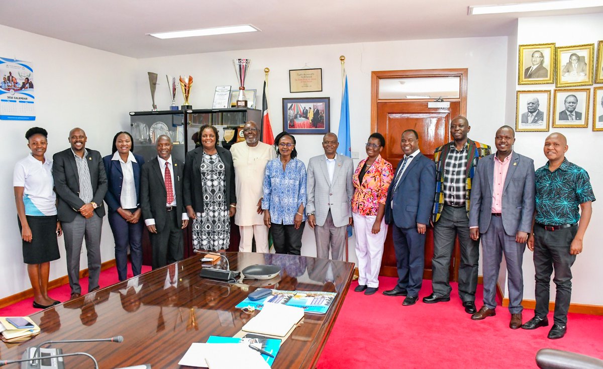 uonbi's tweet photo. The Vice Chancellor Prof. Gitau this morning continued his strategic engagements with key University stakeholders, meeting the leadership of the University of Nairobi Alumni Association @AlumniUON. The engagements form part of ongoing efforts to foster stronger institutional cohesion, enhance collaboration, and build renewed momentum towards the University’s strategic priorities.

Guided by the Alumni Association’s theme, “Our Alumni, Our Strength,” the engagement underscored a clear strategic imperative to unlock and actively mobilize the full potential of the University’s more than 286,000-strong alumni network as a central pillar of institutional transformation.

The discussions recognized that alumni are not simply former students, but the University’s most significant living legacy, with influence across national leadership: the judiciary, academia, government, industry, business, and innovation. This network represents a powerful source of expertise, goodwill, resources, and strategic influence.

The engagement therefore emphasized the need to reactivate structured and meaningful alumni participation in the University’s core agenda, including student mentorship, research collaboration, resource mobilization, industry linkages, and strengthening the University’s global visibility and impact. #WeareUoN