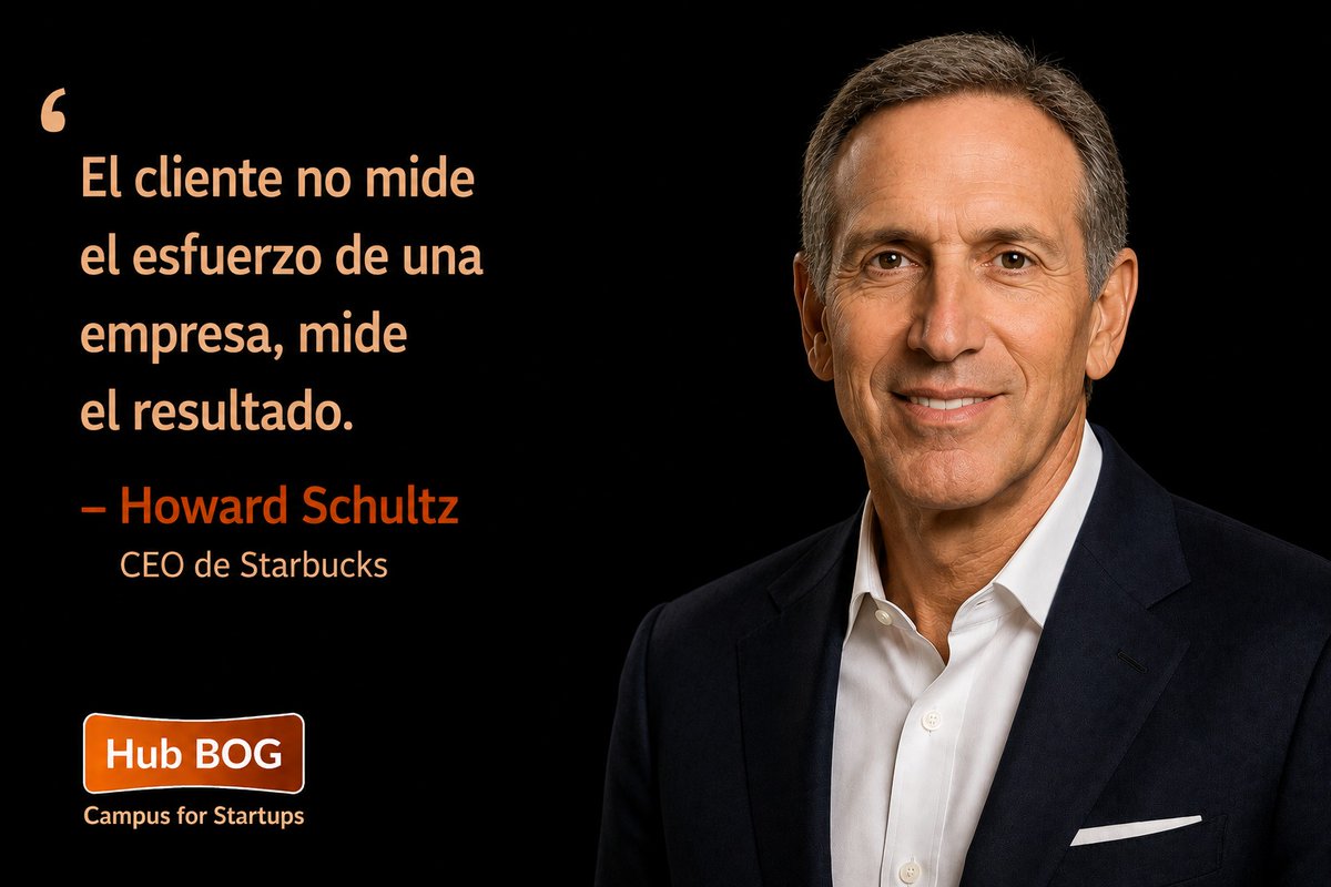 hubBOG's tweet photo. #FraseDelDía "El cliente no mide el esfuerzo de una empresa, mide el resultado.", Howard Schultz, CEO de Starbucks

Conoce más acerca de casos de éxito empresarial con Inteligencia Artificial, en los eventos de esta semana: https://t.co/z9d15vK3kv https://t.co/DSRXlJ1nyn
