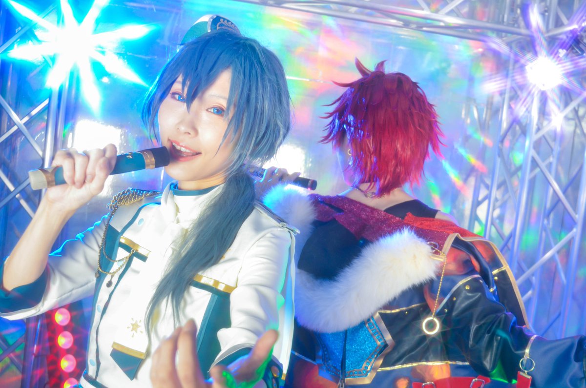 akanenoneiro's tweet photo. 【cos】feature
ニキ：アカネ
燐音：@usa070419 

撮影：@0102_haruhi

ニキ衣装&amp;ウィッグ&amp;小道具はチィッカさんから全借り。なのに製作した本人よりも写真掲載しまくってる自信あります🤣

#グリスタcos
#はるひふぉと https://t.co/50lDC7lKv7