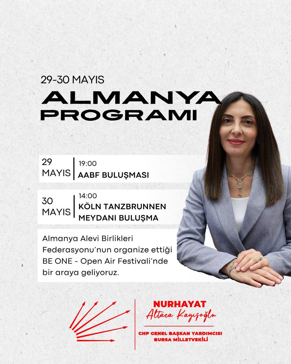 nurhayataltaca's tweet photo. Almanya Alevi Birlikleri Federasyonu'nun organize ettiği BE ONE - Open Air Festivali'nde bir araya geliyoruz!

Almanya Alevi Birlikleri Federasyonu’nun çağrısıdır:

“30 Mayıs’ta gerçekleştireceğimiz BEONE Festivali artık yalnızca AABF’mizin festivali değildir.

Bugün AKP iktidarının yargı eliyle CHP Genel Merkezi’ne yönelik gerçekleştirdiği antidemokratik müdahaleyi en sert biçimde kınıyoruz. Bu girişim; demokrasiye, halk iradesine ve toplumsal barışa yönelik açık bir saldırıdır. Amaç; muhalefeti baskı altına almak, toplumu sindirmek ve yaklaşan süreçte iktidarını korumaktır. Bu faşizan anlayışı asla kabul etmiyoruz.

Bugüne kadar Erdoğan ve AKP iktidarının değirmenine su taşıyan, baskıcı rejimin güçlenmesine hizmet eden her anlayışın karşısında durduk; bundan sonra da durmaya devam edeceğiz.

30 Mayıs’ta buluşacağımız festival; kurumsallaştırılmak istenen otokratik düzene karşı demokrasiye, özgürlüğe, eşitliğe, adalete ve barışa inanan herkesin ortak meydanı olacaktır.

AKP/MHP iktidarının her geçen gün derinleşen hukuksuzluğu, baskıları ve toplumu ayrıştıran politikaları artık vicdanlarda mahkûm edilmiştir.

Bu festival; Türk’ün, Kürt’ün, Alevi’nin, Sünni’nin, İşçinin, Emekçinin, Kadının, Gencin Çocuğun, Devrimcinin, Sosyalistin, Sosyal Demokratın, eşitlikten, özgürlükten, emekten, laiklikten, barıştan ve demokrasiden yana olan herkesin festivalidir.

30 Mayıs, bugün yaşadıklarımızdan sonra yalnızca bir festival olamaz.

30 Mayıs; bir dayanışmadır, bir itirazdır, bir protestodur, bir umut ve direniş buluşmasıdır.

Geleceğimize, halk iradesine ve ortak yaşam umudumuza sahip çıkma günüdür.

Demokrasiye sahip çıkmak isteyen, sözü, itirazı ve umudu olan herkesi bu büyük buluşmaya davet ediyoruz.

Gelin Canlar, Bir Olalım.

Çünkü birlikte güçlüyüz. Birlikte direnecek, birlikte kazanacağız.

Kamuoyuna saygıyla duyururuz.

Aşk ile.”