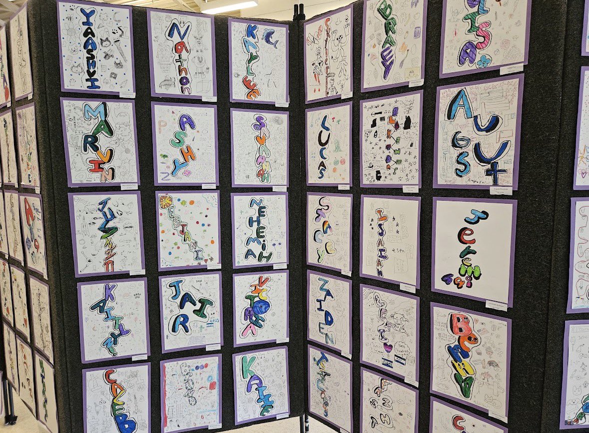 es_flower's tweet photo. Our Art Show displayed our community’s creativity and talent! Shout out Ms. Sierra for coordinating this awesome event! https://t.co/WiRftDRt6E