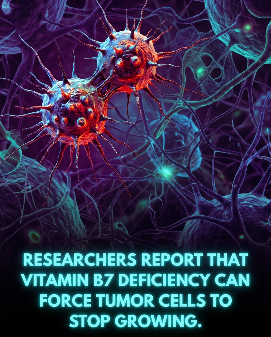Rainmaker1973's tweet photo. Many aggressive cancers are “addicted” to the amino acid glutamine, which they use as a major fuel source for rapid growth. When glutamine is cut off — for example through targeted therapies — some resilient tumor cells activate a backup metabolic pathway involving the mitochondrial enzyme pyruvate carboxylase (PC) to keep growing.

Researchers at the University of Lausanne have discovered that this emergency pathway has a critical weakness: it depends entirely on biotin (vitamin B7). Without biotin, pyruvate carboxylase becomes inactive, blocking the cancer cells’ ability to use pyruvate as an alternative fuel and effectively halting their proliferation.

The effect is particularly strong in tumors with mutations in the FBXW7 gene, a common alteration linked to chemotherapy resistance in many cancers. In these cells, the backup system is already compromised, making them even more vulnerable when biotin is restricted.

[Lisci, M. et al. (2026). "Functional nutrient-genetic profiling reveals biotin and FBXW7 are essential to bypass glutamine addiction." Molecular Cell. DOI: 10.1016/j.molcel.2026.02.002]