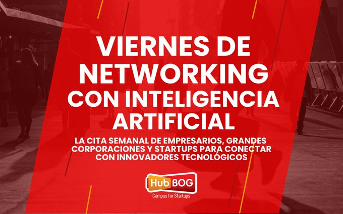 hubBOG's tweet photo. Crea un pitch de 90 segundos sobre tu empresa y recibe contactos directos para generar nuevos cierres comerciales, todo asistido con Inteligencia Artificial  Regístrate ya y aplica a una entrada de cortesía: https://t.co/Bw9Wh3gndA #inteligenciaartificial #ai #ia #networking https://t.co/lGOyRcGaqA