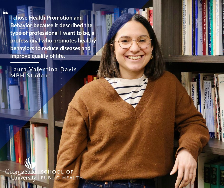 PHGSU's tweet photo. Meet MPH student Laura Valentina Davis! As a Grad Research Assistant in Prof. Owen-Smith's Adopt a School Project, she's paving the way for impactful mental health interventions in vulnerable youth communities.
https://t.co/AEDU3ygmac https://t.co/nUICTkPK4q