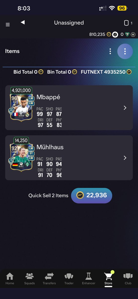 _iimush's tweet photo. @FUT_Y1 طلع لي مبابي وينباع🔥🔥🔥
هذي تشكيلتي، افكر ابيعه واجيب بينا وسلمى؟ https://t.co/YNuJNC2gDM