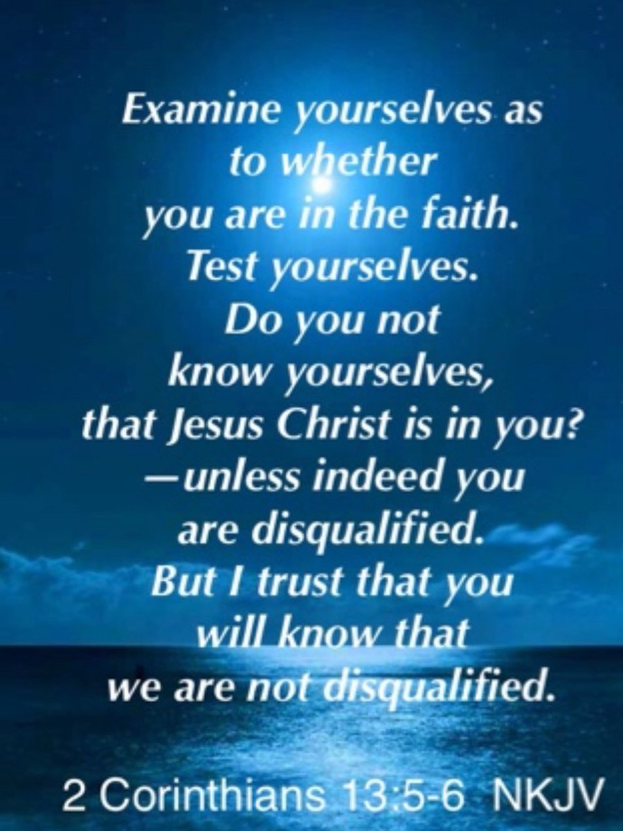 JESUSFIXER's tweet photo. IDENTITY WARS: ✝️ ?!?!?
There’s NO greater INVENTORY 
of self than asking if “Christ is in you?” Do you love God &amp; your neighbor?  Do you seek God &amp; forgive others their faults? Praise God, that “In Christ”, 
there will be conviction but 
never “disqualification.” 
HALLELUJAH ✝️ https://t.co/CEl5FuWiB4