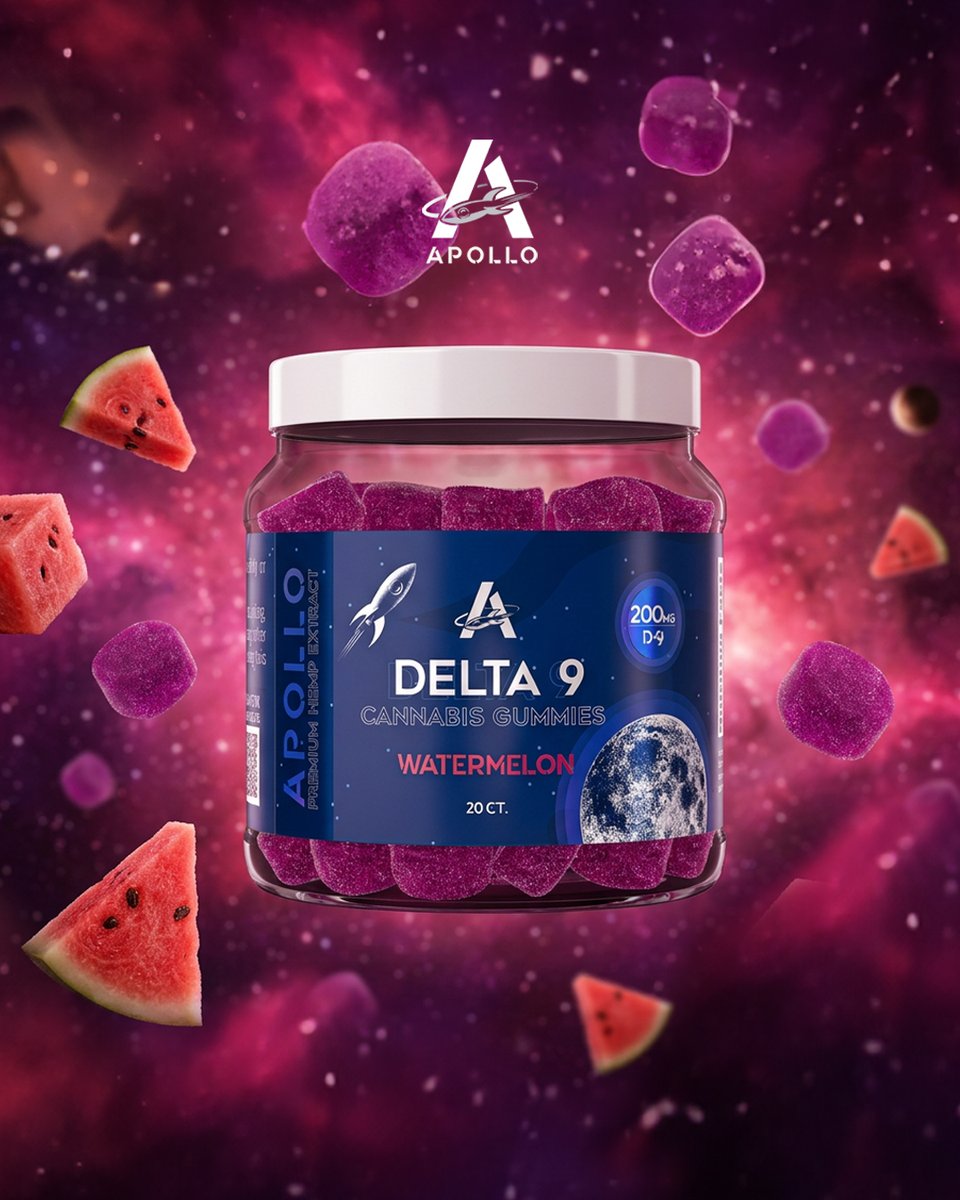 Thinkapollo's tweet photo. Each tasty vegan gummy contains 10mg of Apollo’s pure Delta 9 extract 🚀

#gummies #spaceranger #explorethecosmoswithApollo #delta9 #delta9gummiesdelta9gummies https://t.co/bmGZ1mpqQg