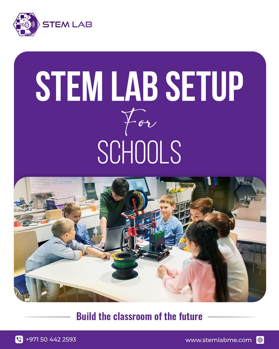 stemlabme's tweet photo. 🚀 Transform Learning with a Future-Ready STEM Lab! 🤖🔬

Build the classroom of the future with STEM Lab and prepare students for tomorrow’s challenges today.
📞 +971 50 442 2593
🌐 https://t.co/Hi7ZqI0Ncw

#stemlab #stemeducation #schoolinnovation #futureclassroom https://t.co/j0yvpkmTLm