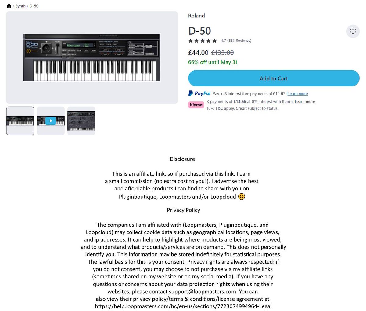 musicvsartstuff's tweet photo. 🎹 #D50 #vstplugin by #Roland on #PluginBoutique, for my fellow #musicproducers, limited time on sale 66% off ends 31st May, buy it to get one #vst free!

https://t.co/4lnN2KYGNl

#music #musicproduction #composers #musicproducer https://t.co/qSnSENNFMo