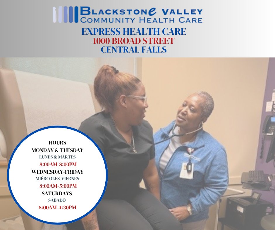 BVCHC_RI's tweet photo. Our EHC offers a convenient option for patients who need prompt attention but do not require emergency room services.  Our clinic treats a wide range of non-life-threatening conditions such as the common cold, minor sprains and strains, cuts,  and even STI testing. https://t.co/gkaHReaRdc