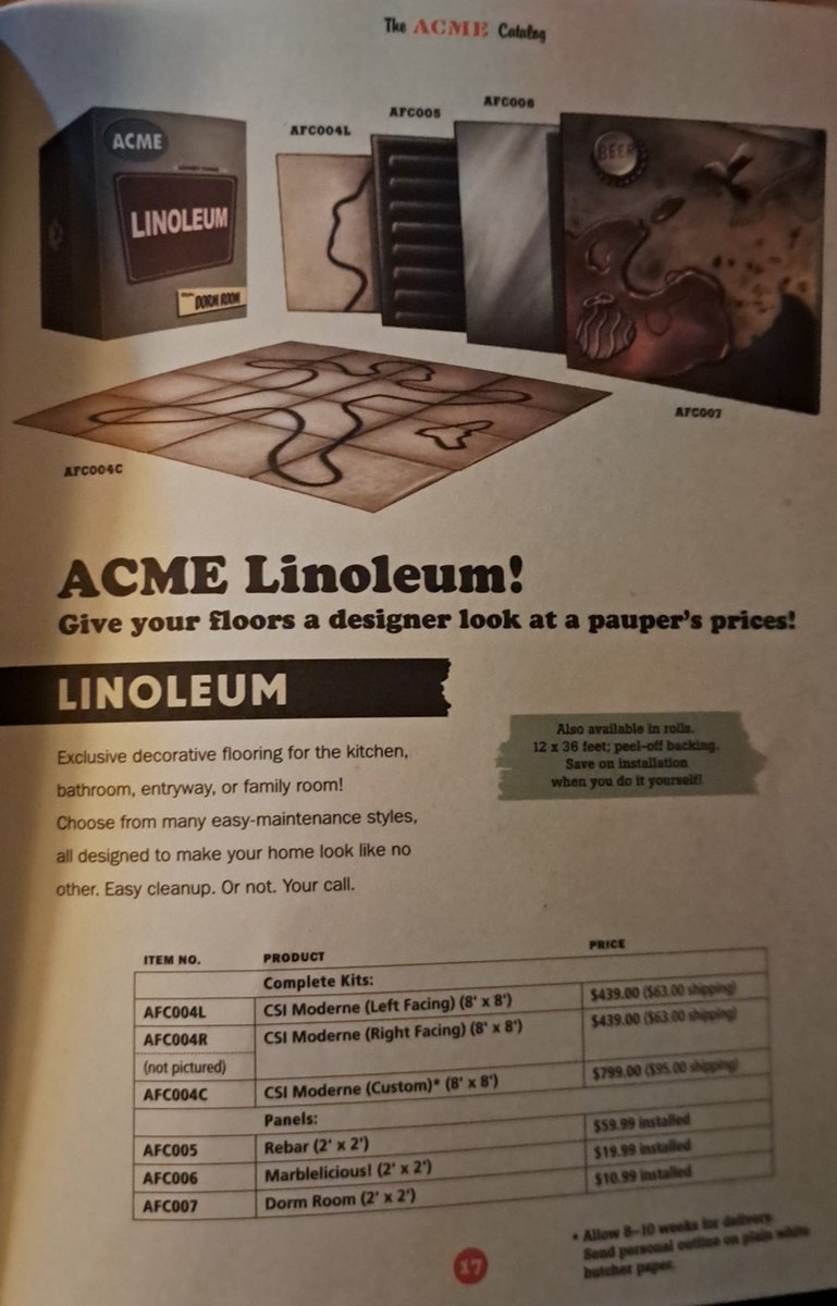 BenWalker2001's tweet photo. ACME product of the day

"Linoleum"

#CoyoteVSACME💥
#WileECoyote💣
#RoadRunner🐦
#LooneyTunes🧨 https://t.co/sBD1iDMmRA