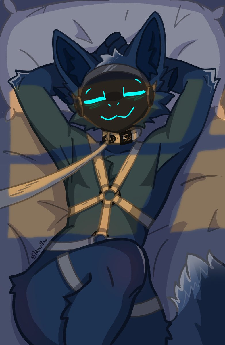 GeneSpl1cer's tweet photo. He's sleepy, tug his leash?:3

🎨: @NoxyMint
#protogen #furry https://t.co/8gingdNV6r