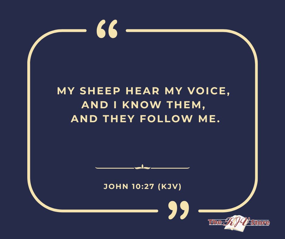 TheKJVStore's tweet photo. John 10:27
#thekjvstoredailyverse #kjvstoredailyverse #thekjvstore #kjvverseoftheday #kjvstoreverseoftheday #kjvbibleverseoftheday #kjvbibleverse #kjvverses #kjvscripture #kjvquotes #kingjamesbibleverses #kjvstore #kjv #kingjamesbible #kingjamesversion https://t.co/lC5JjvykJP