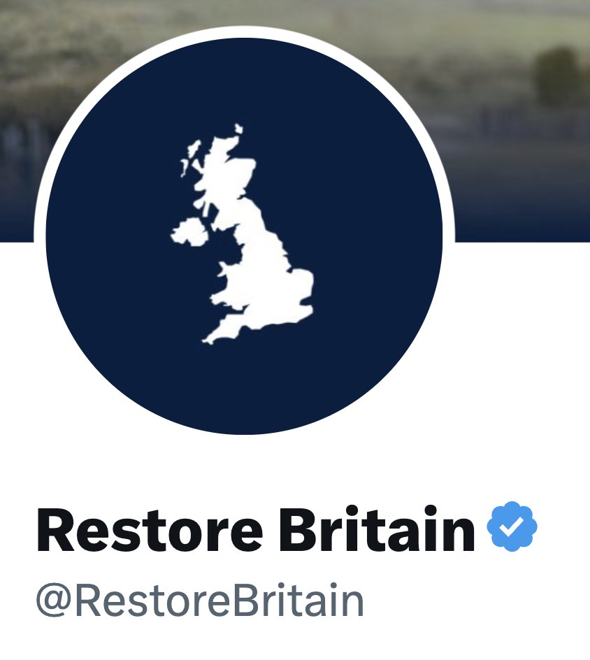 Restore Britain tweet media