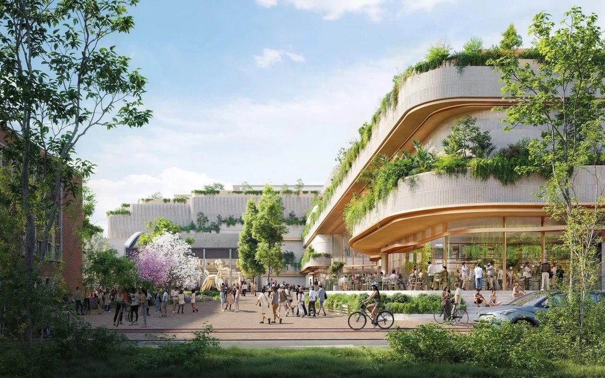 ArchDaily's tweet photo. A former industrial site along the Someș River in Cluj-Napoca, Romania, is being transformed into a large-scale mixed-use district that reconnects the city with its waterfront. Designed by UNStudio in collaboration with Felixx Landscape Architects and Planners for developers IULIUS and Atterbury Europe, the RIVUS project combines urban regeneration, adaptive reuse, landscape design, and new public infrastructure within a single framework.

Follow the link to read more about this topic: https://t.co/YQO42MxFyp