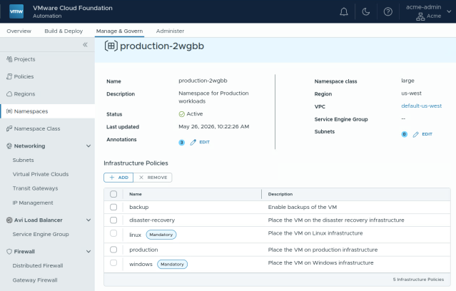 vmdaube's tweet photo. Mastering Infrastructure Policies in VMware Cloud Foundation Automation 9.1 https://t.co/kkGwKWlxVU https://t.co/uCYgSjrnnF